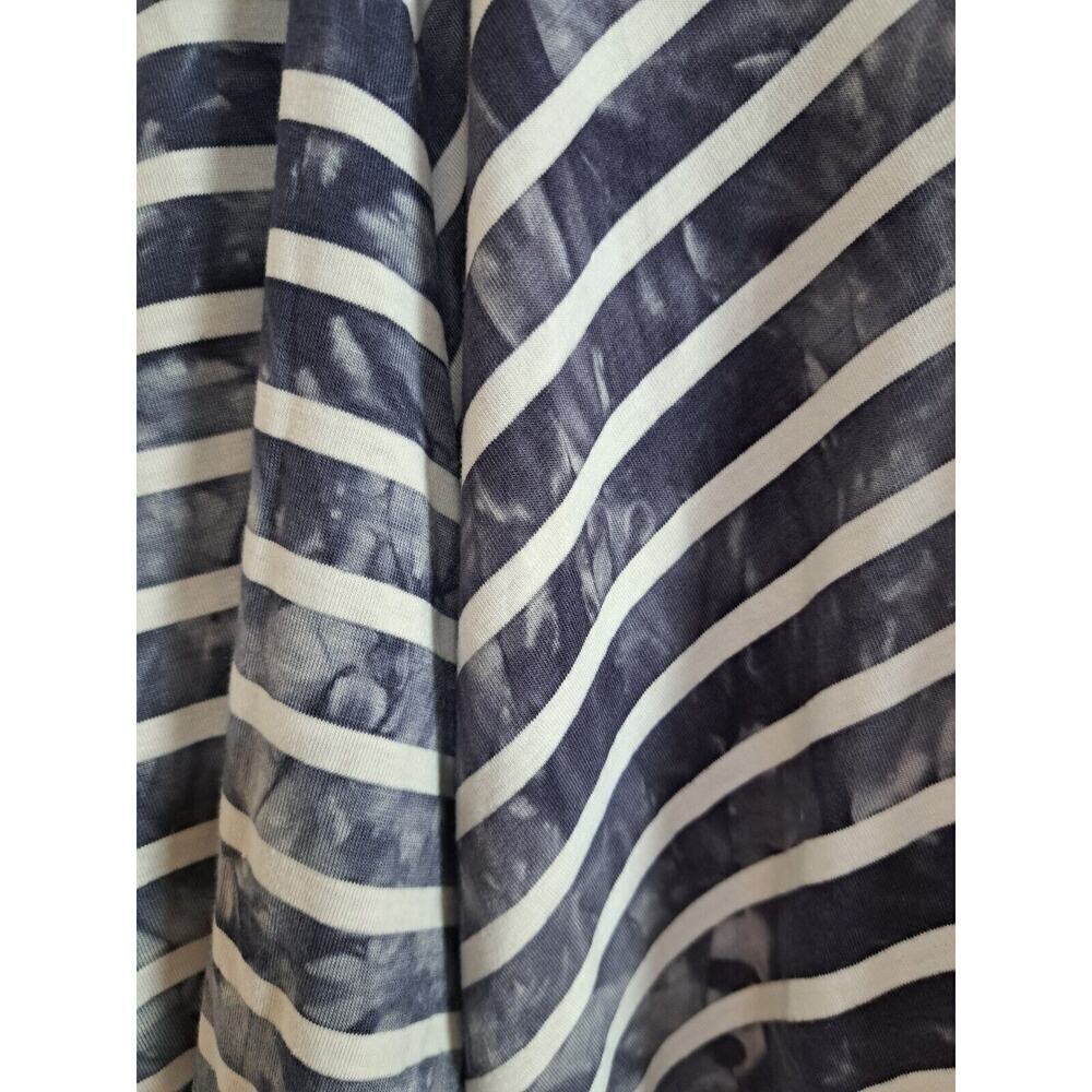 C&C California Women Tunic Hooded Top 3X Navy Coastal Distressed Grunge Cover-up - Picture 5 of 10